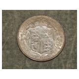 1915 British SILVER Half Crown VERY NICE