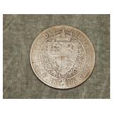 1898 British SILVER Half Crown DECENT