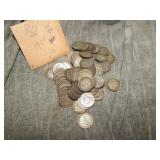 82 British SILVER Threepence 1920-35 3.69 OZT
