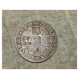1723 British SILVER Shilling SSC issue #2