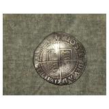 c 1560 British Hammered Silver Sixpence