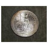 1907 British Trade Dollar UNC to me U Grade