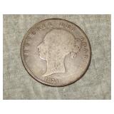 1874 British SILVER Half CROWN