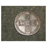 1758 British Shilling VERY NICE