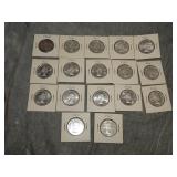 17 Canada SILVER 50 Cent Coins