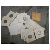 47 Canada SILVER 10 Cent Coins 1928-1962