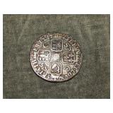 1723 British SILVER Sixpence SSC issue