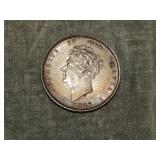 1826 British SILVER Shilling NICE !!