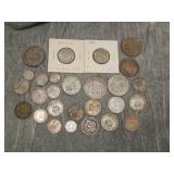 Various British SILVER Coins 5.66 Troy OZ