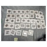37 Canadian 5 Cent coins 1930-1935