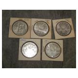 5 Canada SILVER DOLLARS