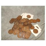 approx 75 British One Penny coins 1915-1929