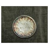 1880 British SILVER Sixpence NICE !!