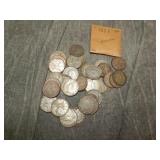 33 Canada SILVER 25 Cent Coins 1937-52