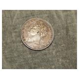 1824 British SILVER Sixpence NICE !!