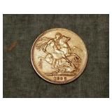 1883 British GOLD Sovereign