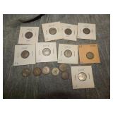 15 British SILVER Sixpence