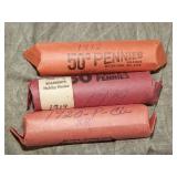 Rolls of 1918, 19, 20 all P Wheat Back Cents