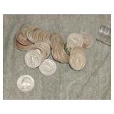 40 Washington SILVER Quarters 1964 & Earlier