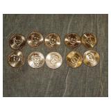 10 UNC Presidential Dollars Martin Van Buren