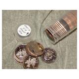 Roll of 40 Gem PROOF 2001 S New York Quarters