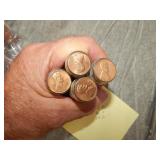 1962 D, 63 d, 66 P 69 S UNCIRUCULATED Cent Rolls