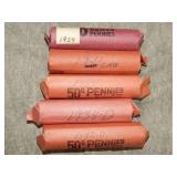 Rolls 1929, 31, 34 P&D, 42 Wheat back Cents