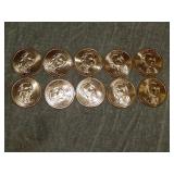 10 UNC Presidential Dollars John Adams