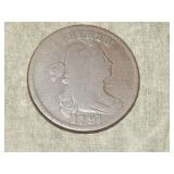 1797 Draped bust Large Cent Rev 97 w/stems
