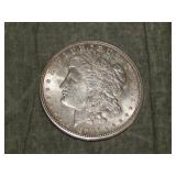 1921 D Morgan SILVER Dollar UNC to me U grade