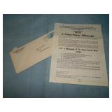 1953 Pub. Announcement for 333 SF Bibliography