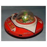 Vintage Japanese X-15 WORKING Yoshiya Litho Toy