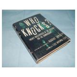 1946 August Derleth WHO KNOCKS? 1st ed.