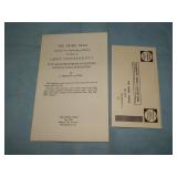 1954 Book Announcement de Camps' Lost Continents