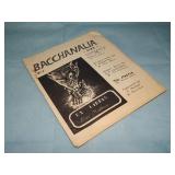 1953 April V1 N1 BACCHANALIA Fanzine
