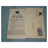 1951 Arkham House Bulletin w/ orig Envelope