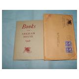 1946 Books from Arkham House w/ orig. envelope