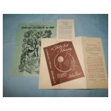 Group of Gnome Press 40's-50's Advertising items