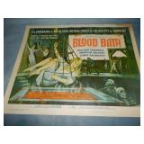 Original 1966 BLOOD BATH 1/2 Sheet Movie Poster