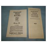 Fantasy Press Catalogs 1951 & 1957