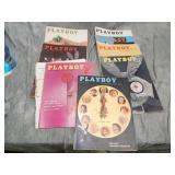 9 iss. 1957 Playboy Magazines