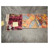 1954 & 1955 (2) Playboy Magazines