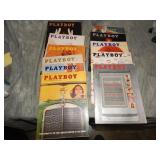 10 iss. 1960 Playboy Magazines