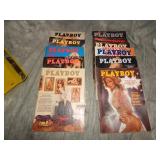 11 issues  1975 Playboy Magazines