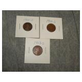 1910 S, 11 S & 13 S Lincoln Cents BETTER DATES