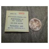Heraldic Art Sterling Silver Medallion St. Louis