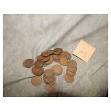 approx 51 British Half Penny coins 1906-1925