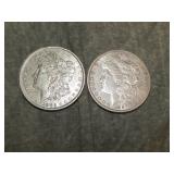 1882 S & 1882 O Morgan SILVER Dollars