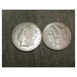 1898 S & 1902 P Morgan SILVER Dollars