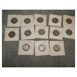 13 Decent 1919 D & Up Buffalo Nickels